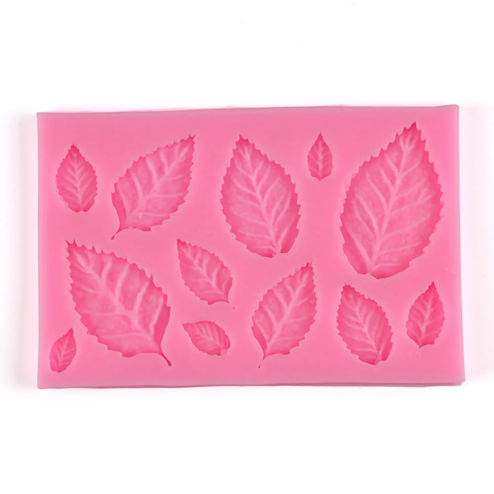Новые Diy Дерево лист прессформы фольги силиконовые формы торт Декор помадка 3D