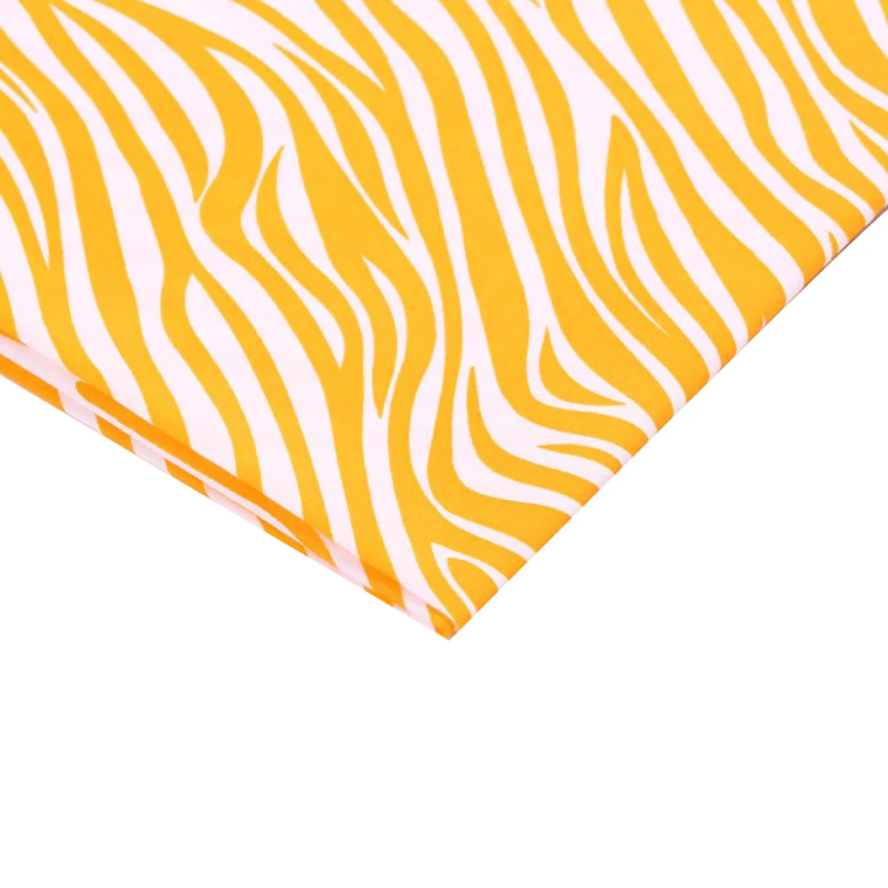 Lychee Life 50x150 см полосатая ткань с принтом зебры модные разноцветные ткани сделай