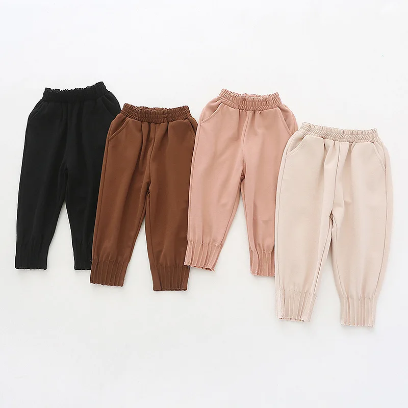 Штаны-шаровары для девочек на осень штаны детская одежда детские леггинсы зимняя