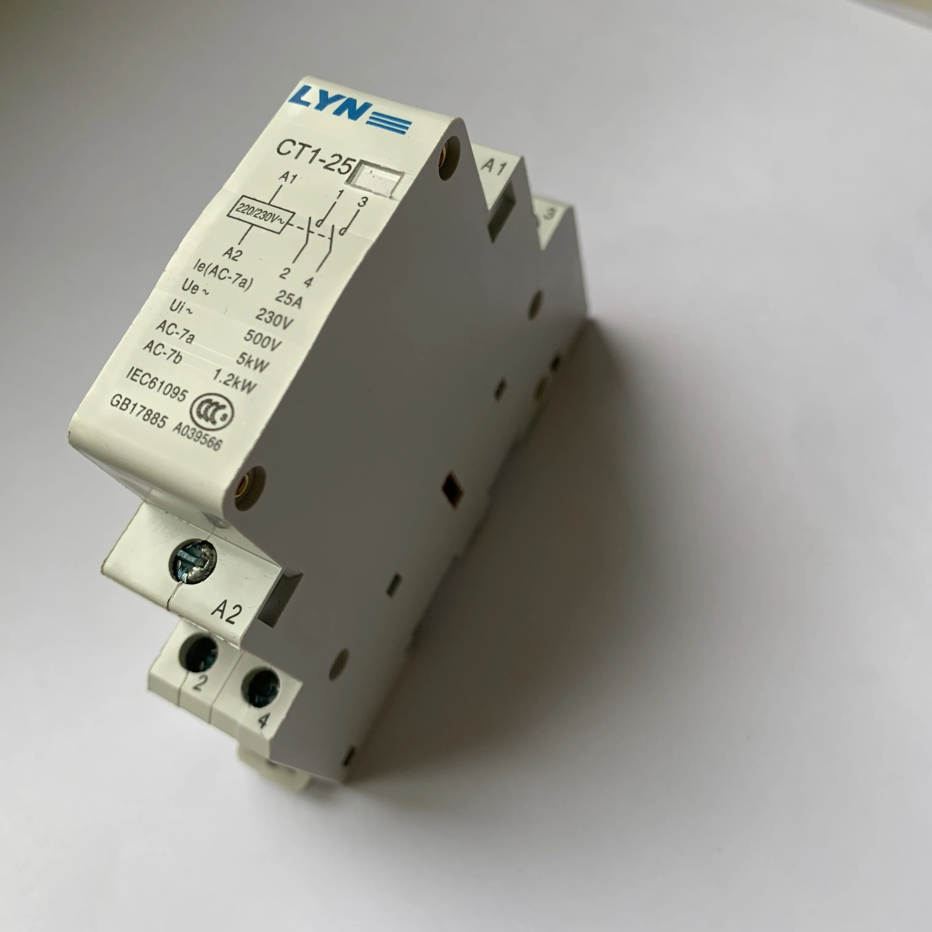 CT1 2P 16A 20A 25A 220В/230В 50/60 Гц din рейка бытовой ac модульный контактор 2NO 2NC или 1NO 1NC