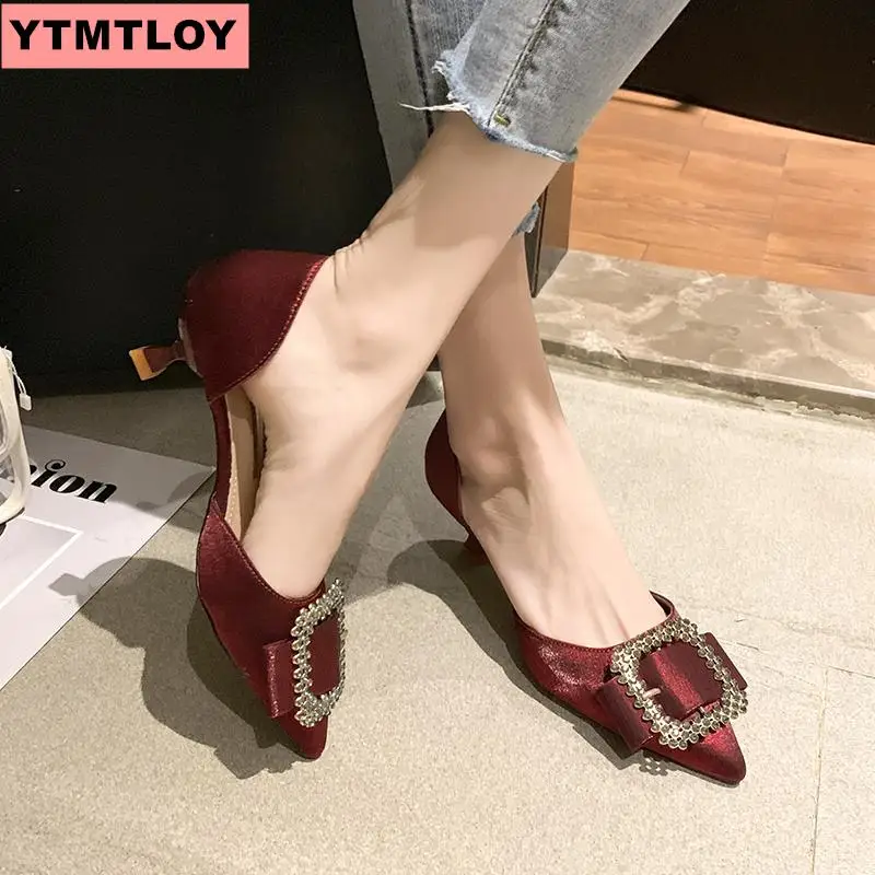Женская обувь с острым носком замшевые туфли-лодочки на шпильке свадебные туфли