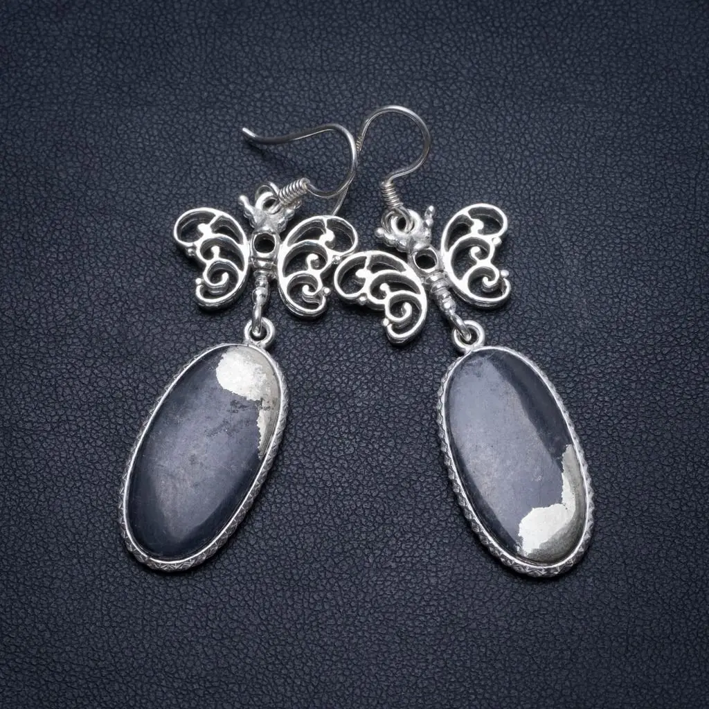 Натуральный Апач золотой камень бабочка ручной работы мексиканская 925 пробы