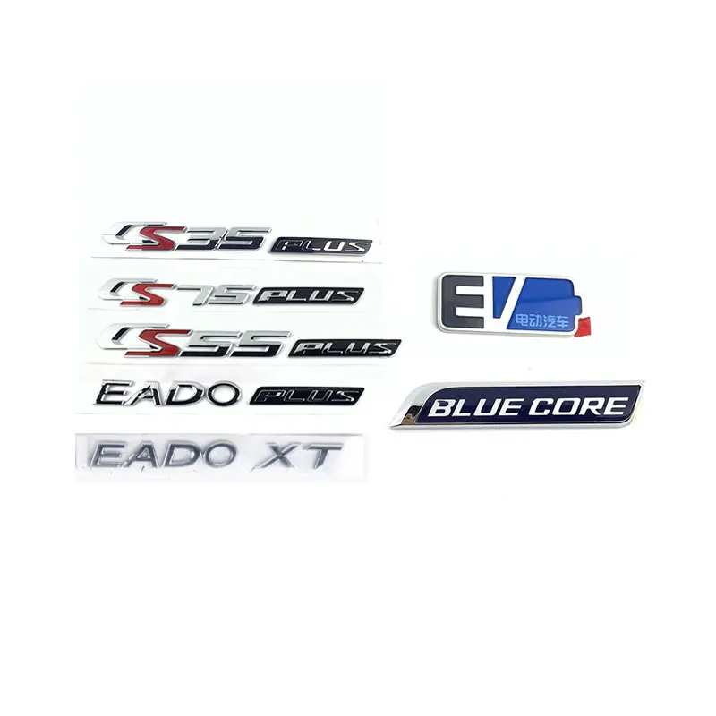 

For Changan CS35 CS55 CS75 PLUS Eado XT PLUS E BLUE CORE BLUECORE Emblem Logo Sticker Car Rear Trunk Tailgate