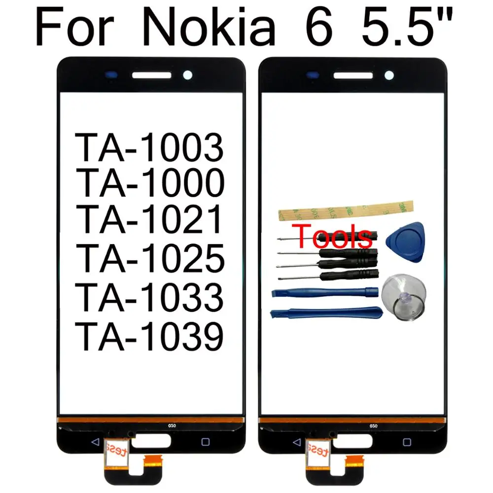Внешнее стекло Shyueda сенсорный экран для Nokia 6 5 дюйма TA-1000 TA-1021 TA-1033 TA-1039 TA-1025 TA-1003 |