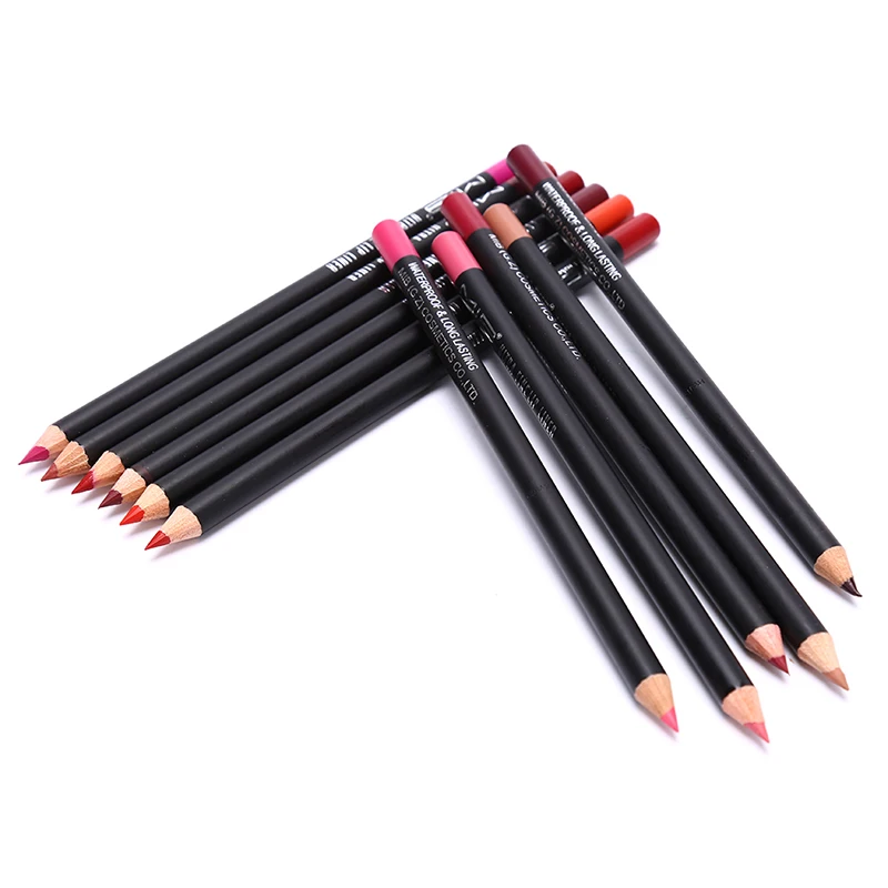 

Lip Pencils Matte Lipliner Waterproof Smooth Colorful Silk Nude Lipstick Pen Long Lasting Pigments Lip Makeup