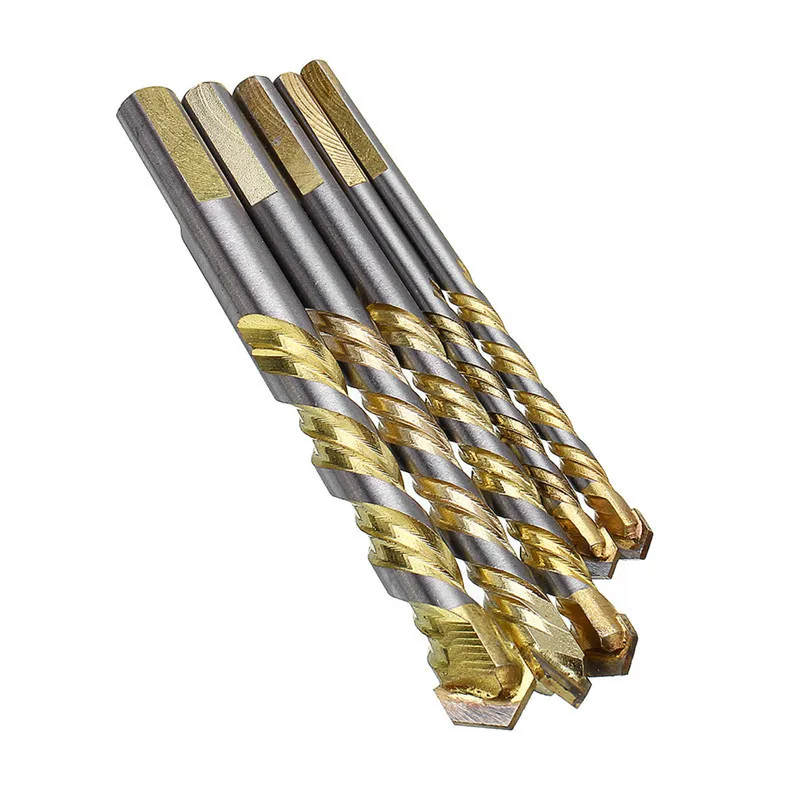 5pcs 6/6/8/10/12mm Carbide Tipped Drill Bit Set for Masonry Ceramic Tile Wood Metal Concrete Stainless Steel Hole Saw Cutter | Инструменты
