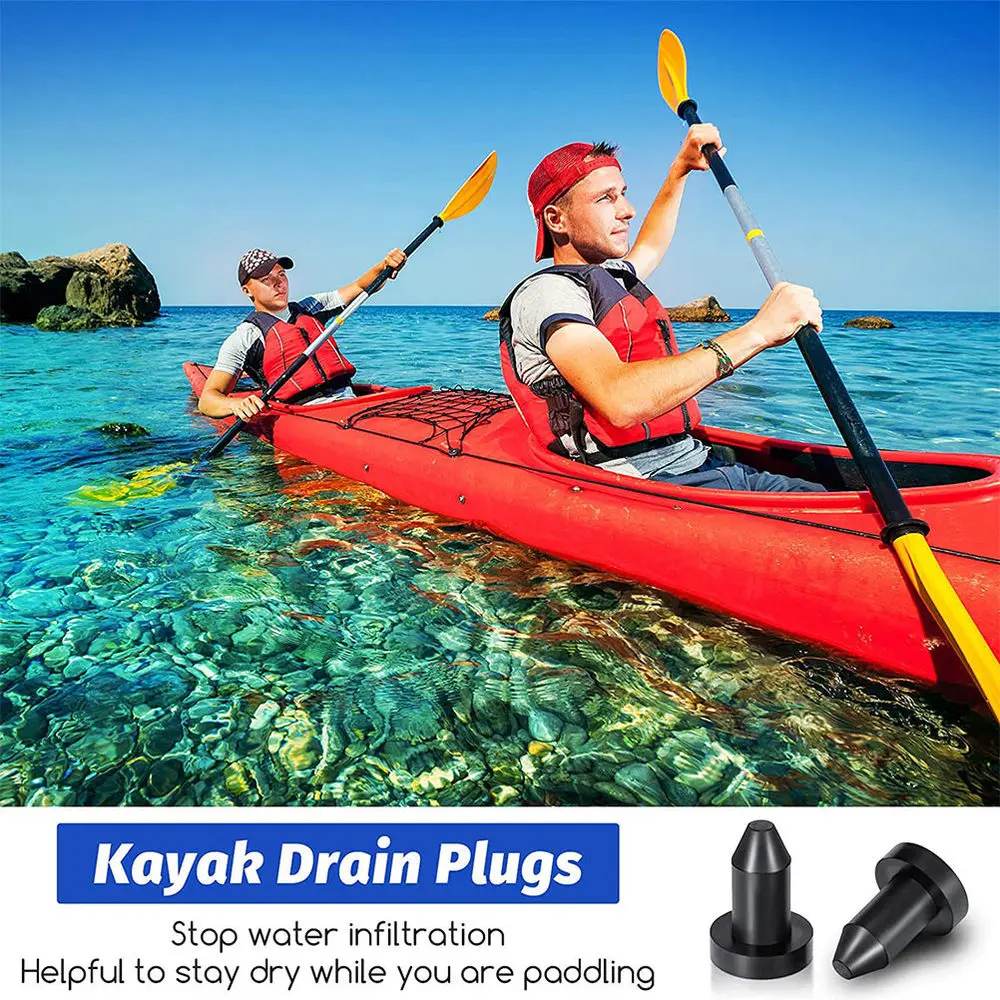 

2 Pcs Universal Kayak Scupper Plug Rubber Scupper Plug Canoe Drain Holes Stopper