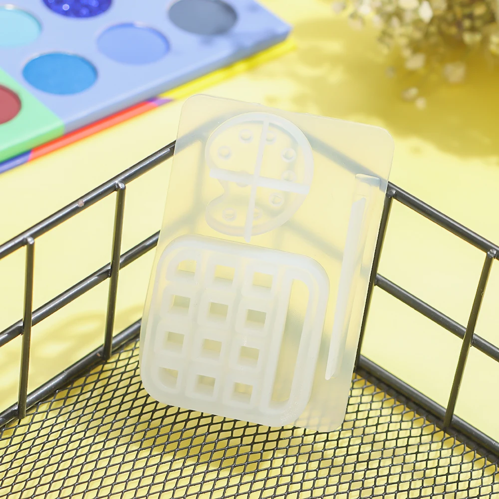 1 шт. Мини Кисть для пигмента силиконовая форма палитра смолы лоток краски