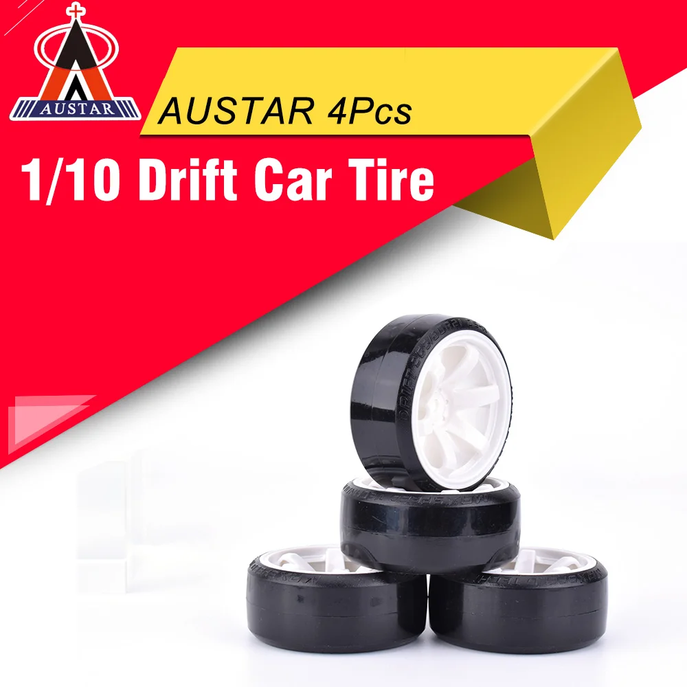 

Высокое качество RC шины 4 шт. AUSTAR обод колеса шины для 1/10 Traxxas HSP Tamiya HPI Kyosho Дрифтинг RC автомобиль