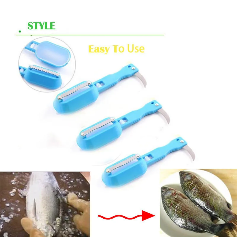 1 шт. высококачественные рыбные чешуи для удаления кожи скалер и нож быстрый
