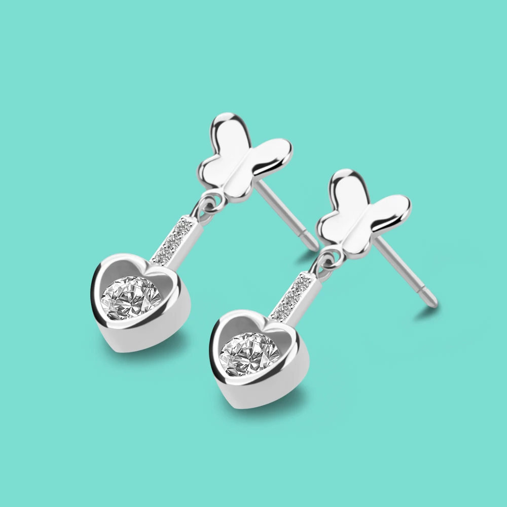 Милые серебряные ювелирные изделия для девочек из стерлингового серебра 925 пробы