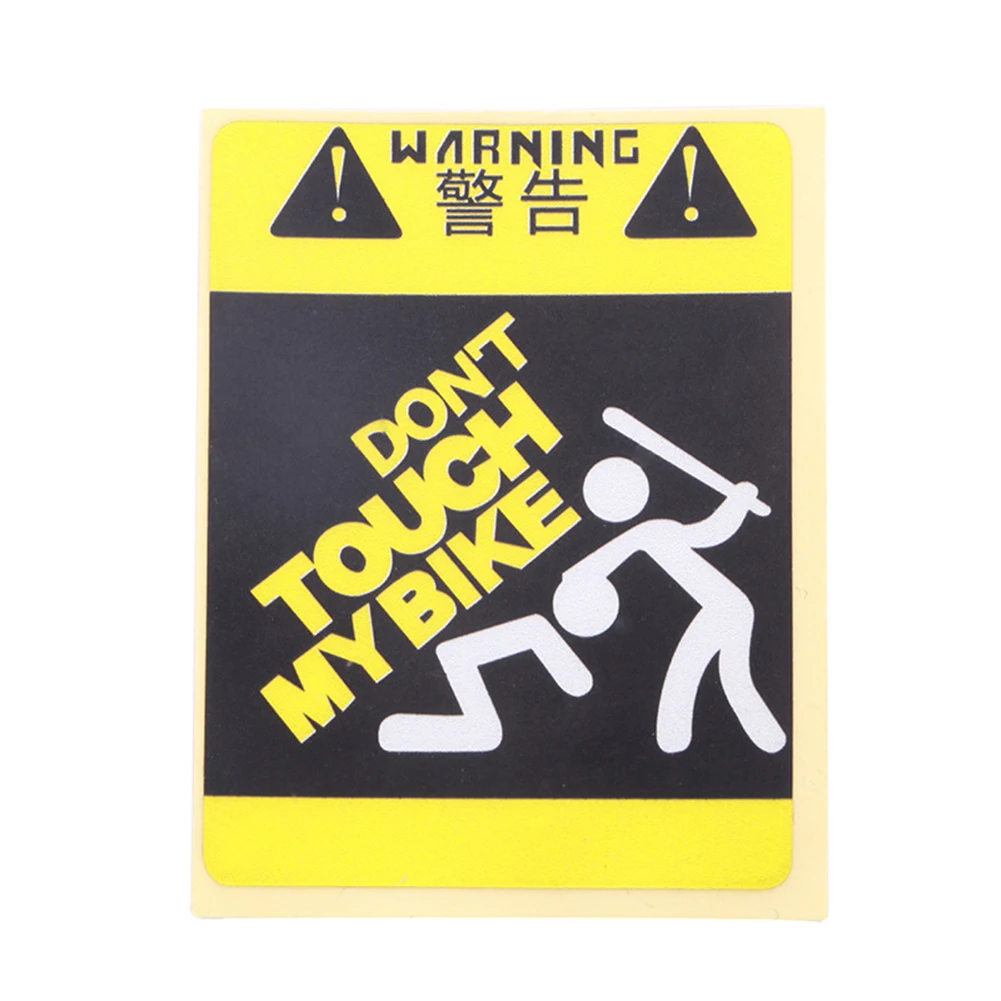 

Bike And Motorcycle Stickers Don't Touch My Bike Waterproof Reflective Bumper Sticker Cycling Decorative Accessories Tools