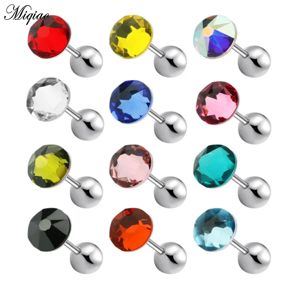 

Miqiao 1 Pcs Human Body Piercing Jewelry Hot Selling Small Earrings Multi-purpose Ear Bone Nails Stainless Steel Hypoallergenic