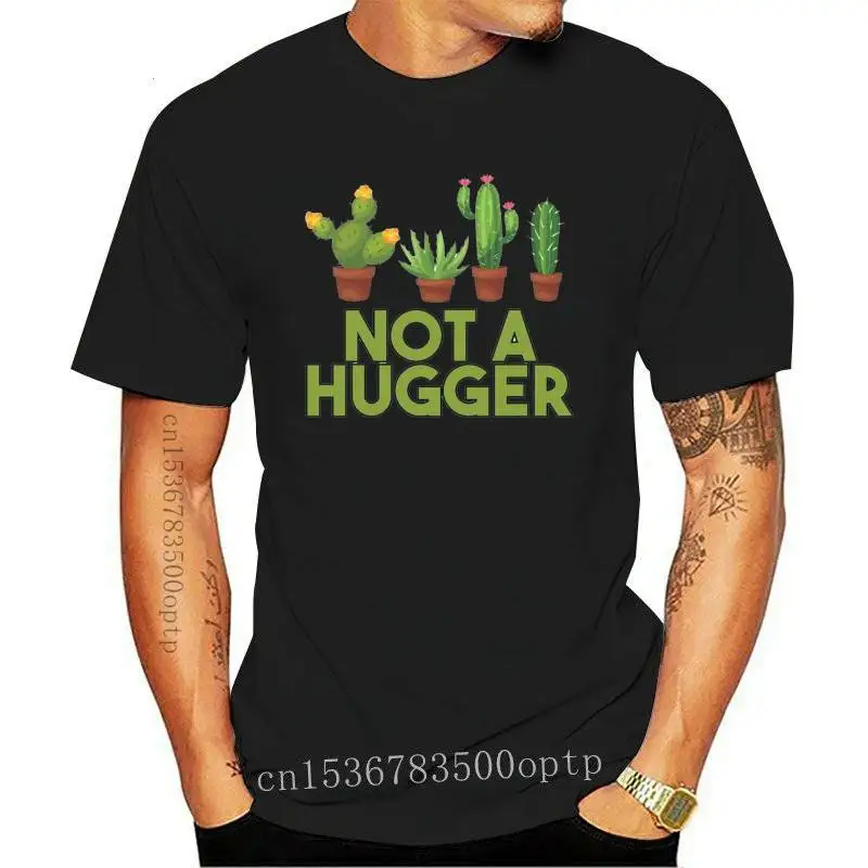 

Футболка I'm not a hugger I'm Don't Hug Cactus, забавный подарок, топы, футболка, классический дизайн на заказ