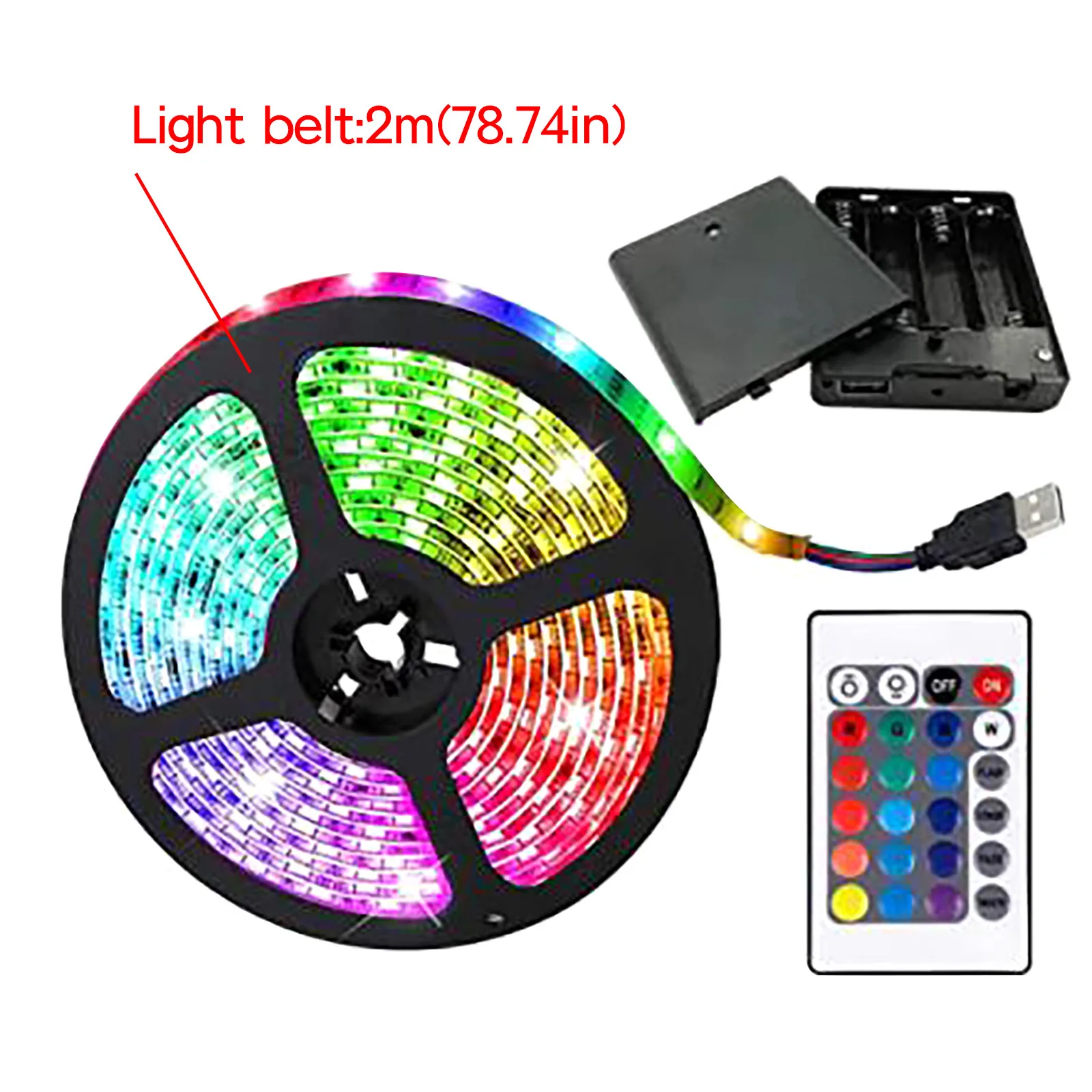 

Led Strip With Plug With Multi-color Light 5050 Flexible Rgb Led Strip Waterproof Wedding Christmas Decoration Ornaments