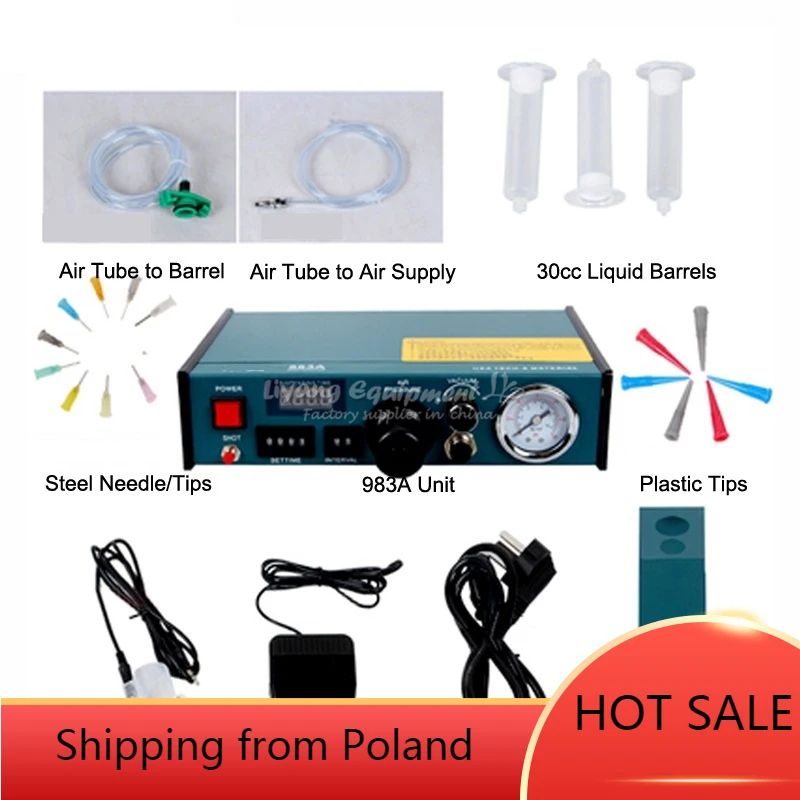 Цифровой автоматический дозатор клея 983A Пипетка для паяльная паста контроллер