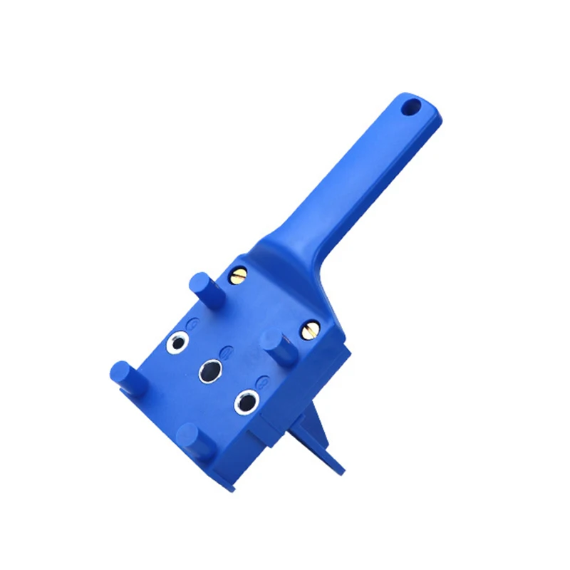 blue ABS пластиковый перфоратор Joliemaison деревянный сверлильный дюбель для сверления отверстий инструменты дюбель для деревообработки джиг ручная дрель Руководство для ремонта мебели - Цвет: blue