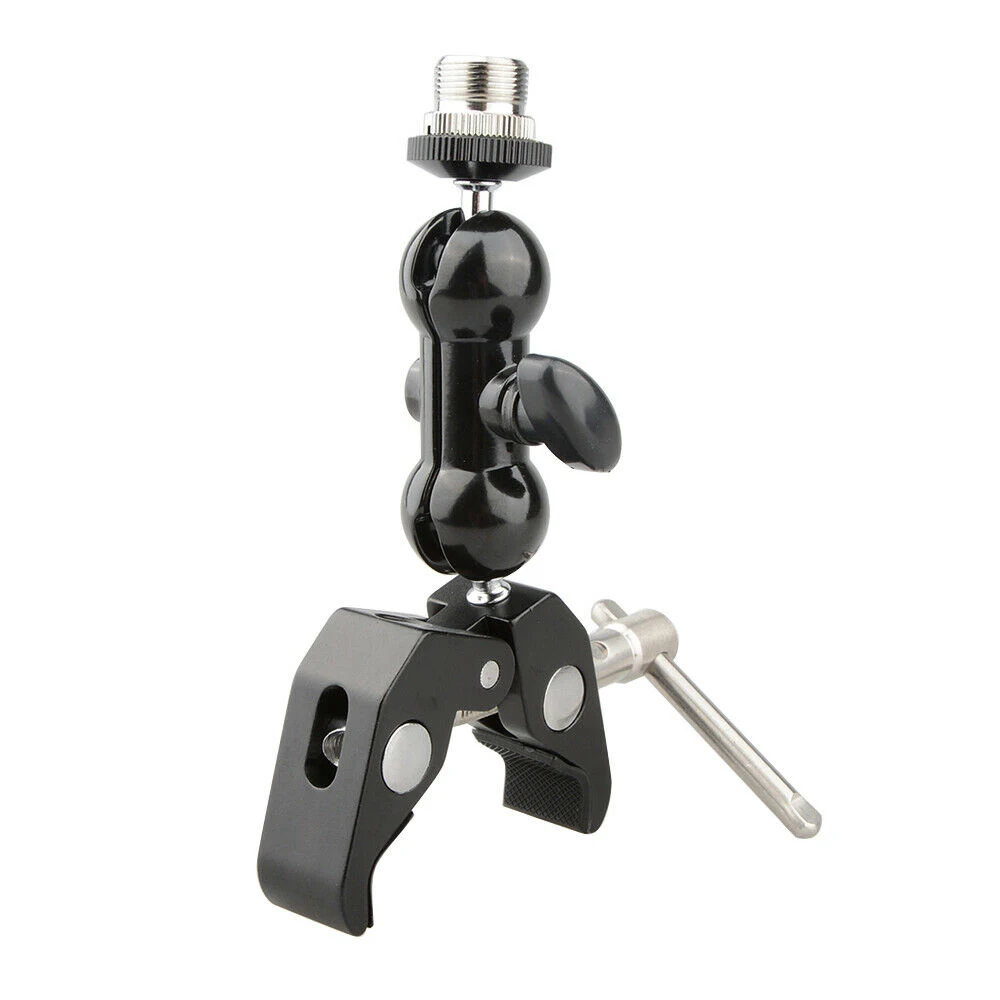 

New super Crab Clamp Mini Ball Head Mount with 5/8" Male for Microphone