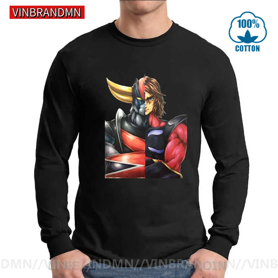 Мода 2021 новый в японском стиле футболка мужской НЛО робот грендайзеру Goldorak