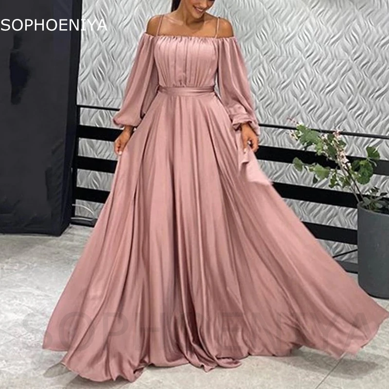 

New Arrival Chiffon Long sleeve Evening dress 2023 Robes de soirée Dubai Party dresses women evening gowns Vestidos de fiesta