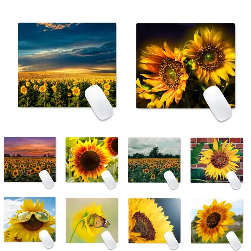 

Beautiful sunflower Gamer Speed Mice Retail Small Rubber Mousepad Desk Table Protect Game Office Work Mouse Mat pad