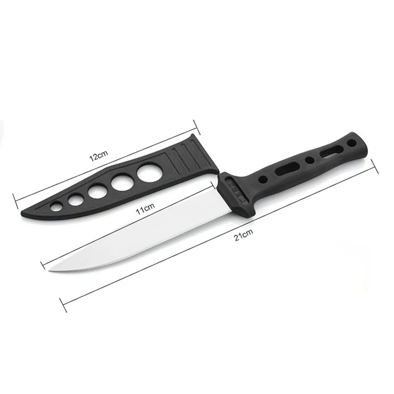 Высококачественный нож для фруктов из нержавеющей стали черный набор с пятью