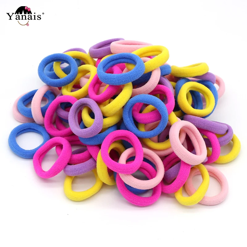 3cm Mix color AD0043 50 шт./лот 3 см волос резинка для волос, аксессуары Самый дешевый резиночки флуоресцентный Яркие цвета резинки для волос резинки - Цвет: 3cm Mix color