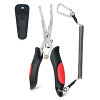 stainless steel fishing pliers with fishing lanyard and sheath hook removerssaltwater fishing tools pliers