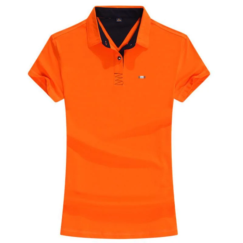Высокое качество 2020 летние новые женские рубашки поло с коротким рукавом