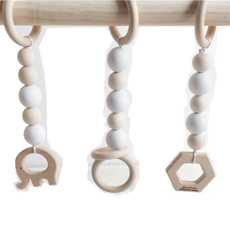 3 шт. скандинавские бусины из натурального дерева гирлянда декор для детской