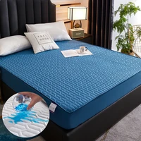thickened fitted sheet mattress protector waterproof bed mattresses cover washable bed cover quilted pad for bed no pillowcases
