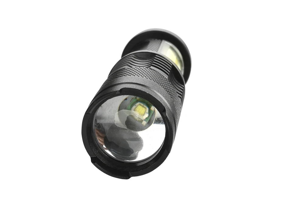 Мощный перезаряжаемый светодиодный фонарь XPE+ COB карманный мини-фонарик Penlight Spotlight Zoom фонарь Водонепроницаемый Аккумулятор AA 14500