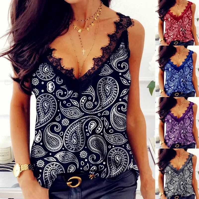 

2021 Women Summer Lace Milk Tops Tees Plus Sizes Big Large Sleeveless Vest Tank Shirt Casual Femme Blouse Shirts Befree Boho