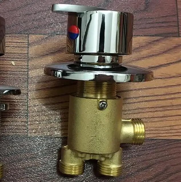 Water separator MTTUZK твердая латунь Ванна горячей и холодной смесительный кран сплит джакузи смеситель 1 в 2 переключатель кран для ванной, смеситель для ванной комнаты - Цвет: Water separator