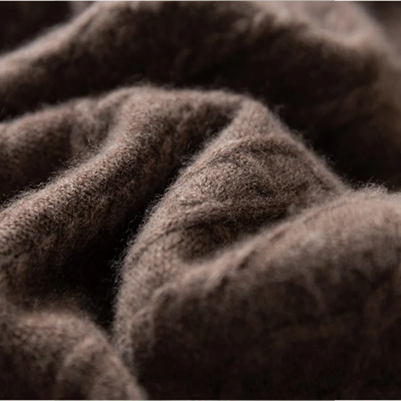 

Pull en cachemre manches longues et col roulpour femme, vtement de luxe lgant et ample, couleur une, collecton hver