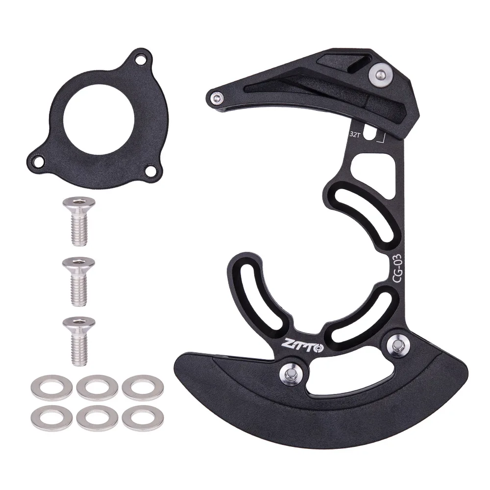 

MTB CG03 Chain Guide BB Mount 1x Mountain Bike Pulley Chains Stabilizer DH 32-38T Chainring Protector Plate Bicycle CG04