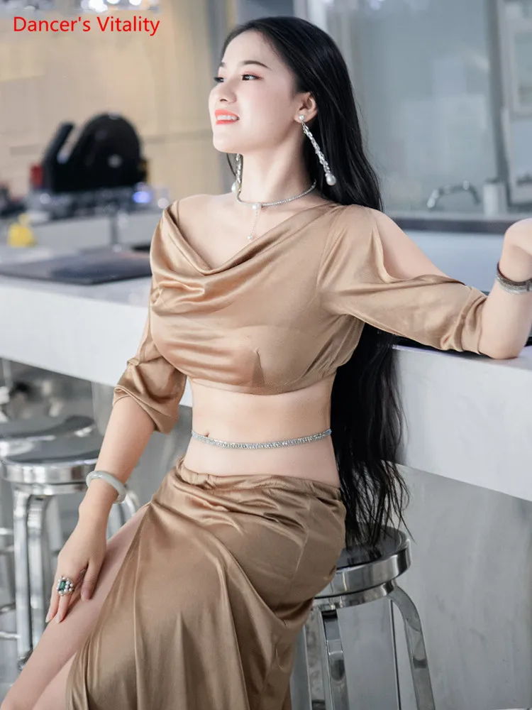 

Belly Dance Set Female adult High-end Temperament Top Practice clothes Suit Woman Stage Performance Long Skirt Clothing