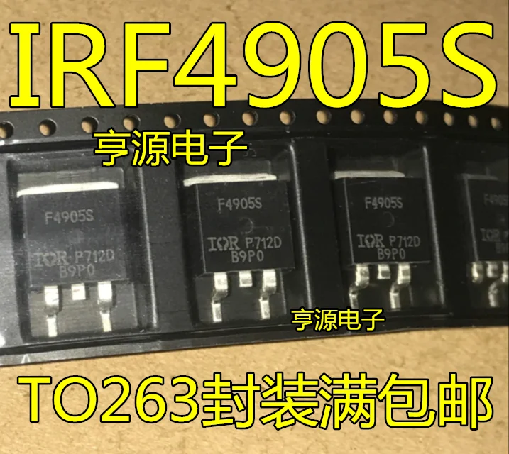 10 шт. Новый IRF4905S IRF4905STRPBF F4905S патч TO 263 MOS трубка с полевым эффектом|Органайзеры для
