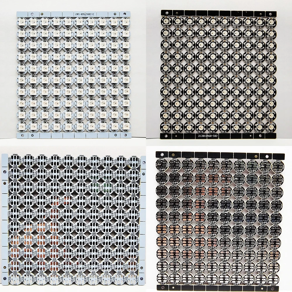 WS2812B WS2812 светодиодная RGB плата радиатора чипа 5050 SMD SK6812 4 в 1 RGBW черная/белая