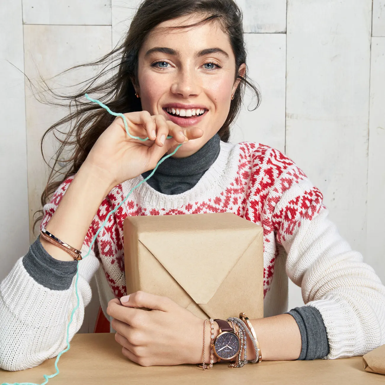 

Fossil JA6775-040 Womens Bracelet Bangles Fashion Jewelry Beads Metal Gray Birthday Gift for Womens