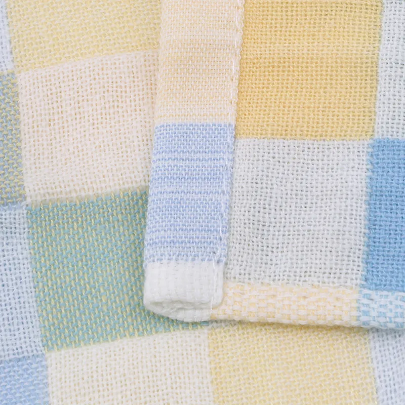 

Cotton Double Layer Gauze Baby Towel Newborn Infant Soft Face Hand Bathing Towel Bibs Feeding Square Plaid Towels baby using