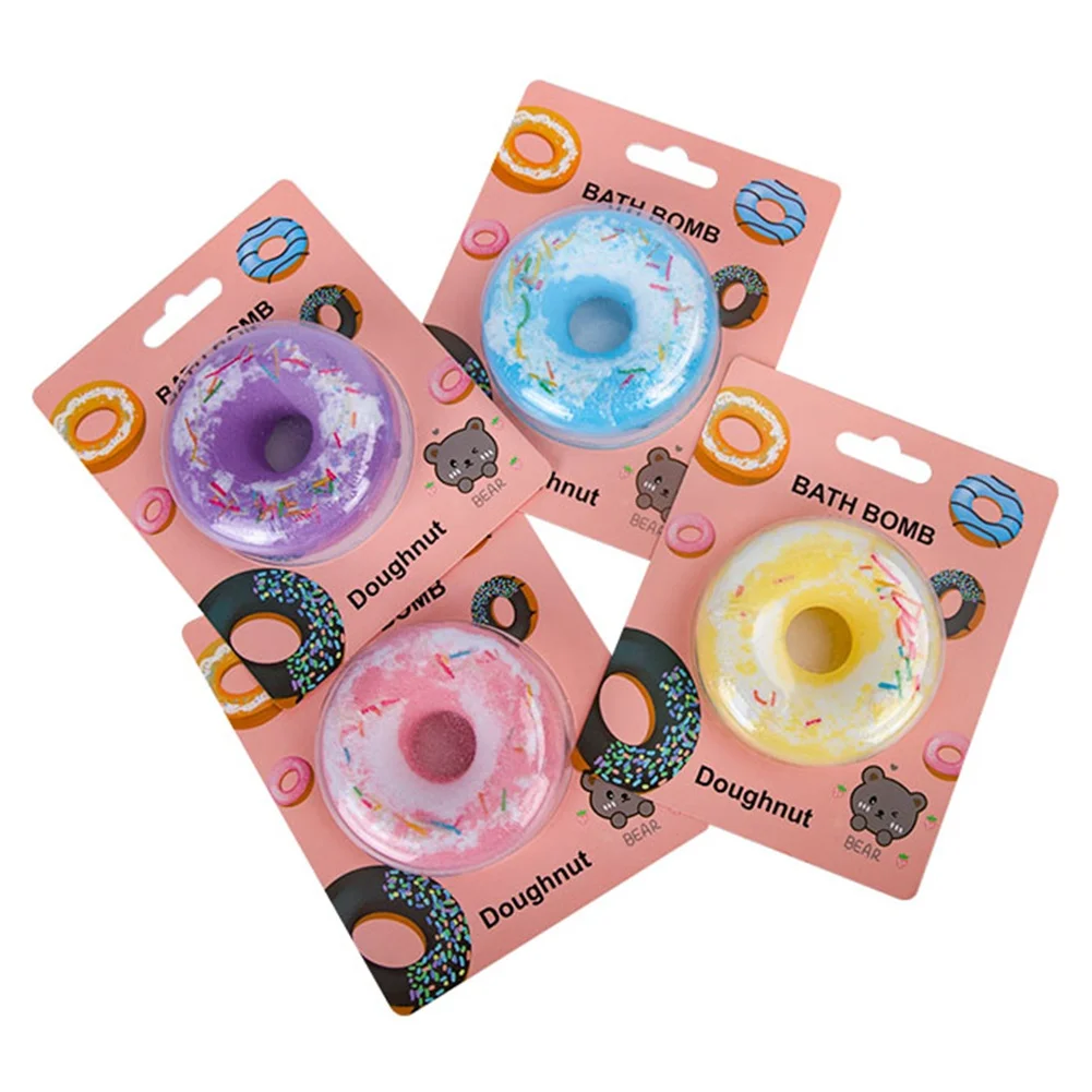 

4pcs Handmade Bubble Bath Bombs Bath Bomb Set Fizzy Spa Moisturize Dry Skin Essential Oil for Women Girls
