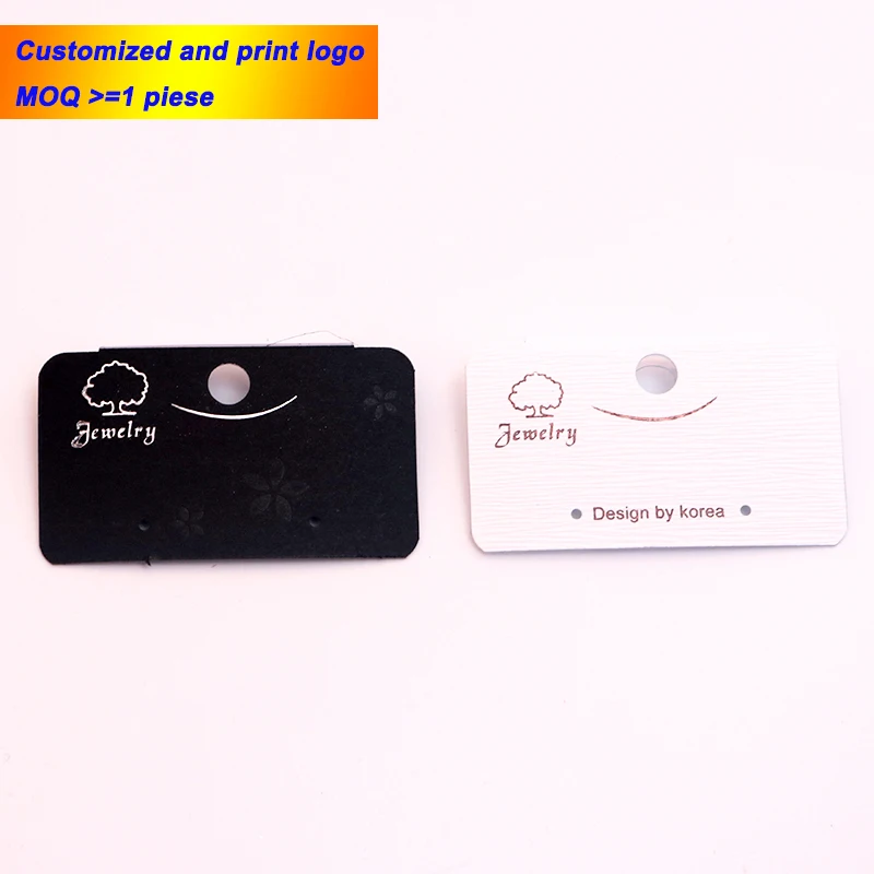 3*5 50 шт./лот пластиковая пвх широкая упаковка для сережек держатель ювелирных