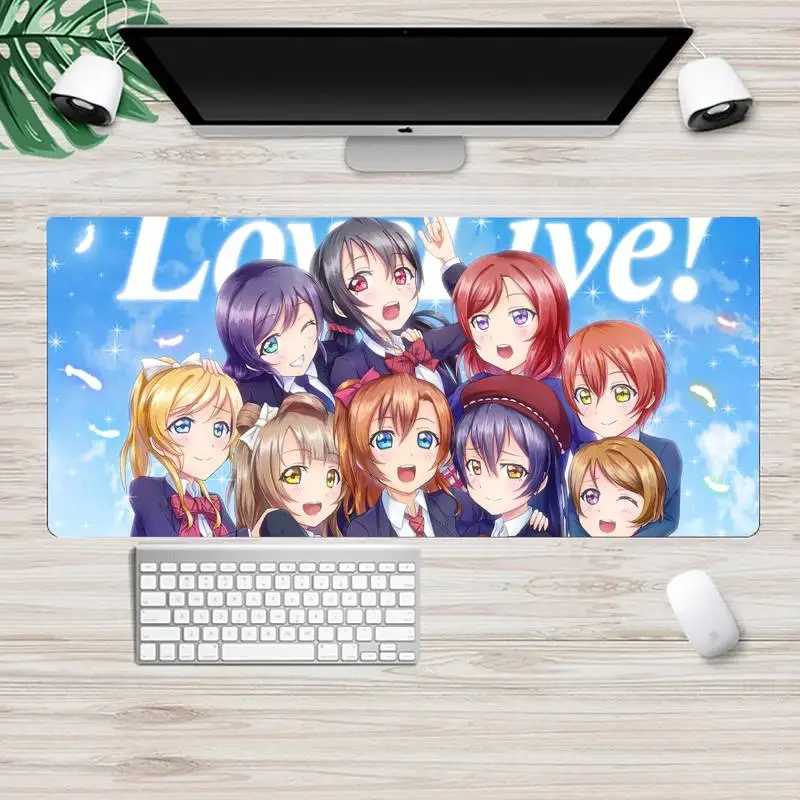 

Love Live Silicone large/small Pad to Mouse Game Animation XL Large Gamer Keyboard PC Desk Mat Takuo Tablet Mousepads