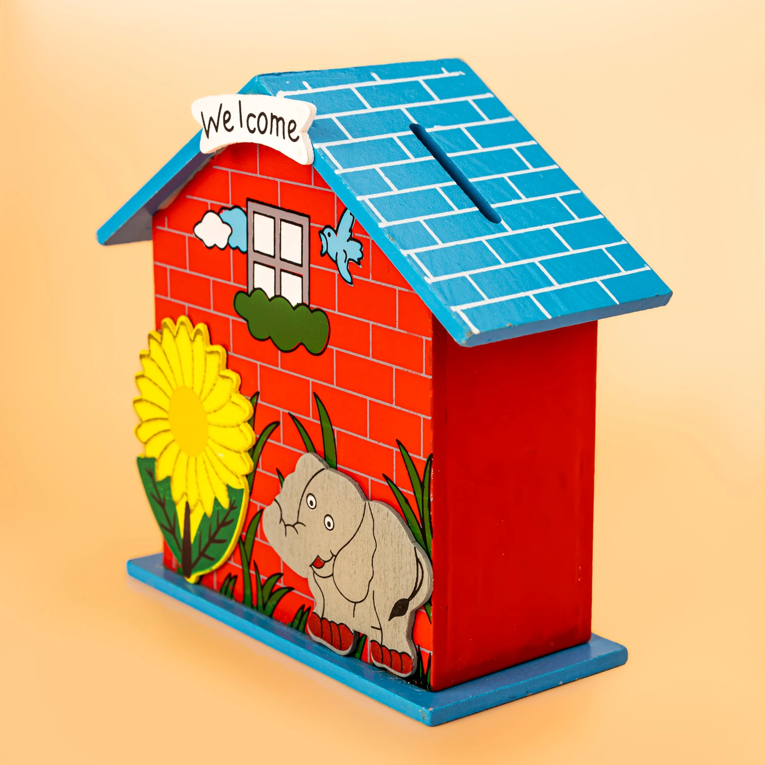 Фигура слона детские копилки деревянная модель дома копилка|Копилки для денег| |