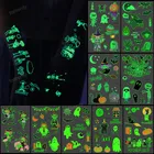 10 шт.упаковка, флуоресцентные наклейки-татуировки для детей