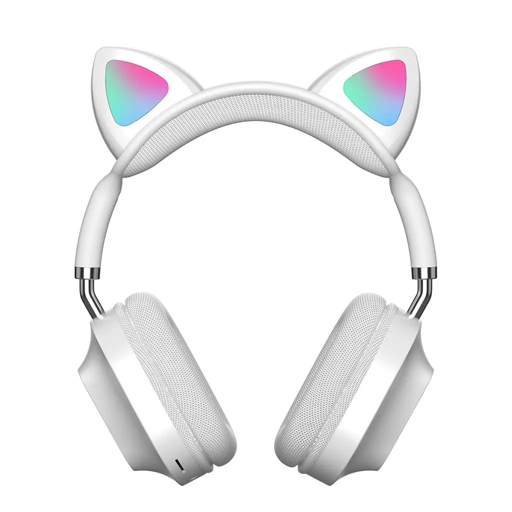 Наушники Cat Ear Bluetooth 5 0 с микрофоном мягкие наушники шумоподавлением игровая