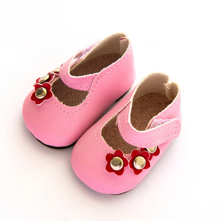 Цветочные кожаные туфли кукольные аксессуары подходящие для девочек 18 &quotКукла