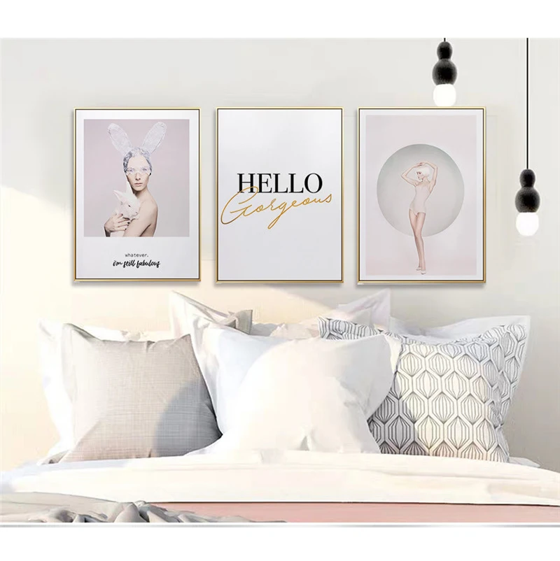 Скандинавская современная абстрактная Одуванчик красота кролик настенная