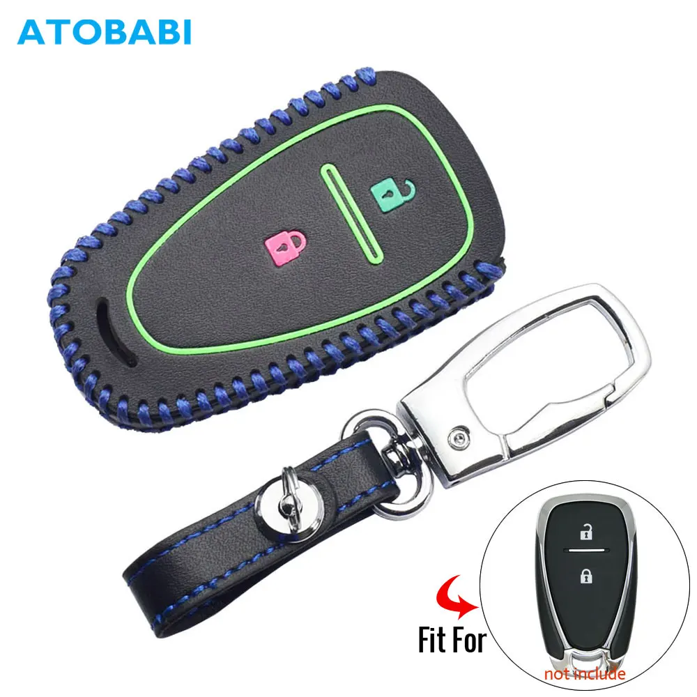 Светящийся кожаный чехол для автомобильного ключа Chevrolet Cruze Trax Malibu XL Spark Verano вольт